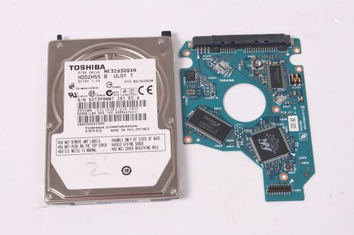 Toshiba mk3263gsxn 320gb sata 2,5 hard drive / pcb (circuit board) only for data for sale