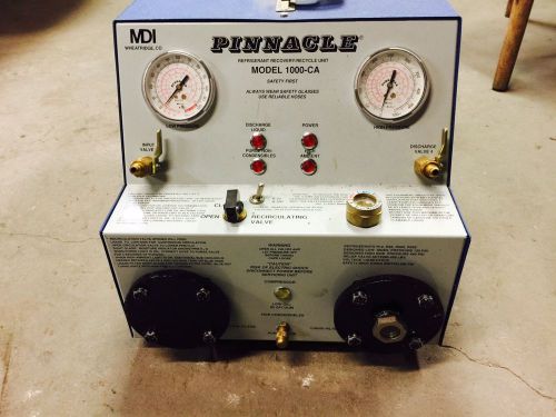 Pinnacle recovery machine for sale
