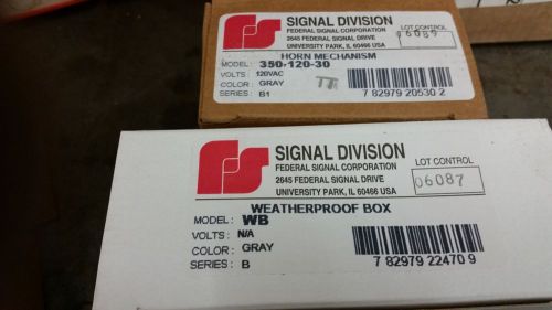 Federal Signal 350-120-30 with weatherproof box