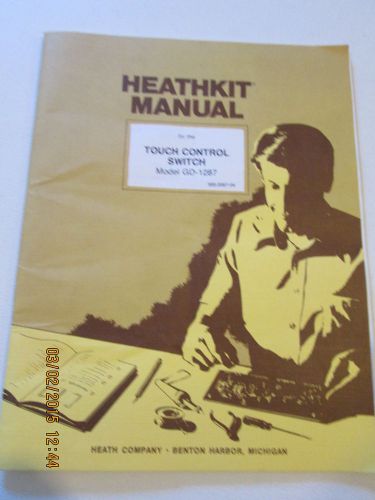 Heathkit GD-1287 Touch Control Switch Original Manual