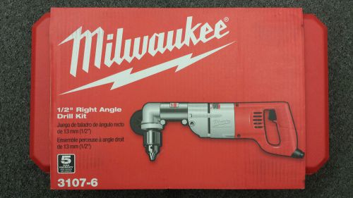 NEW Milwaukee 1/2&#034; Right Angle Drill Kit  3107-6