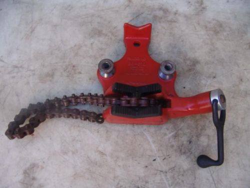 Ridgid bc-610 chain pipe vise 1/8 - 6 pipe threader 300 for sale