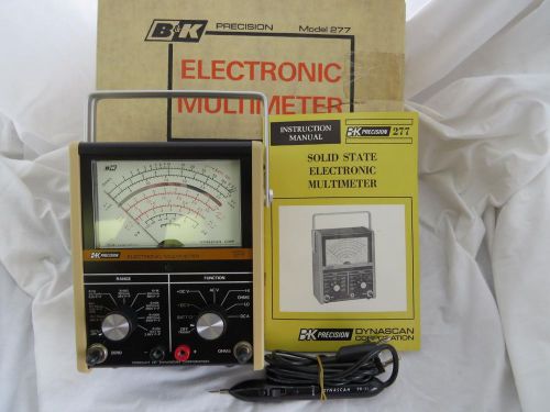 B&amp;K Analog Multimeter, Model 277, With Leads, Manual  (Old Inventory, New Meter)