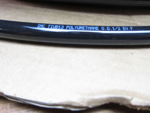 Smc tiub13b tui black 1/2&#034; pneumatic polyurethane tubing sold by the foot for sale