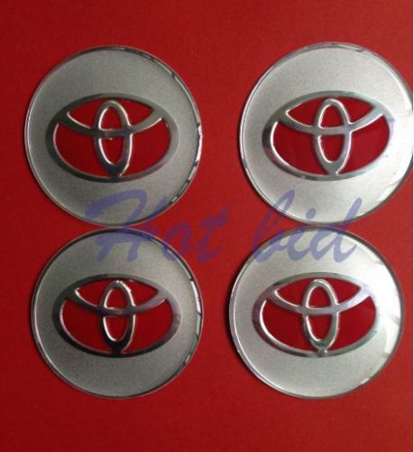 4pcs wheel center hub caps emblem badge decals stickers for toyota 65mm for sale