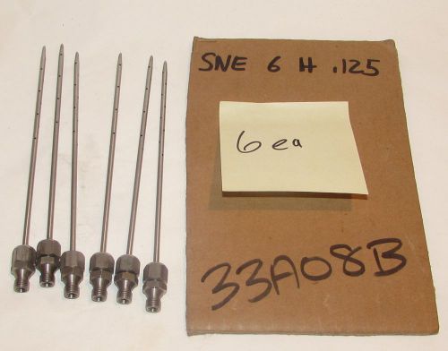 Brine Pump Injection Needle Stainless steel # SNE 6-H-.125, P/N:70667 (Lot of 6)