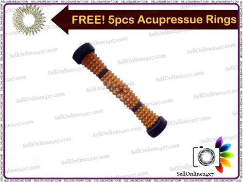 Brand new acupressure foot plastic roller - magnetic reflexology pain relief for sale