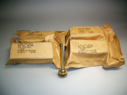 Fairchild Instruments 05016831 Rotary Switch - NOS - Lot of 5 pcs