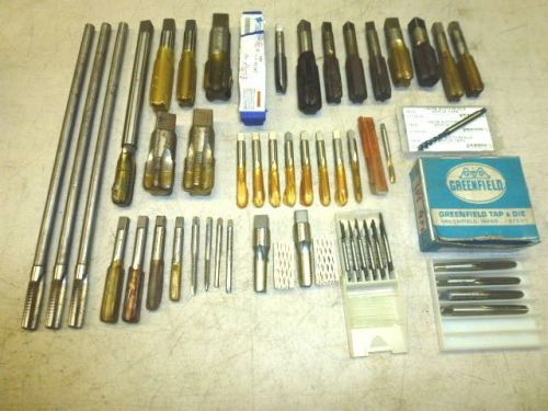 LOT of (56) ASSORTED THREADING TAPS, RANGE 4-40 to 1 1/16&#034;-20, ALL ARE UNUSED!