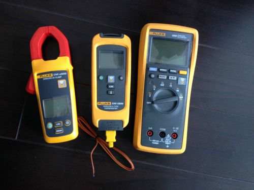 Fluke wireless cnx 3000 multimeter, t3000 k thermometer &amp; a3000 clamp for sale