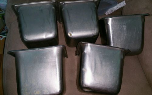 Lot of 5 Vollrath Super Pan V Steam Table Pan Size 2.7qt
