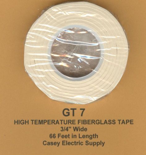 High temperature adhesive lined fiberglass tape 3/4&#034; wide 66ft 365° f sealed new for sale