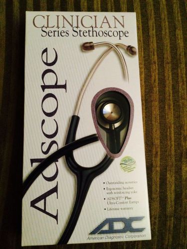 ADC Clinician Series Stethoscope Adscope 603 Adult- 31&#034; stainless steel