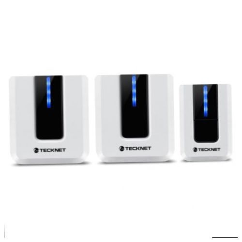 Tecknet wa638 twin mains plug-in wireless cordless doorbell door chime new for sale