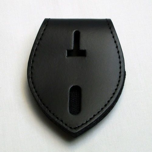 Police sheriff teardrop black  heavy duty badge holder 715-t by perfect fit for sale
