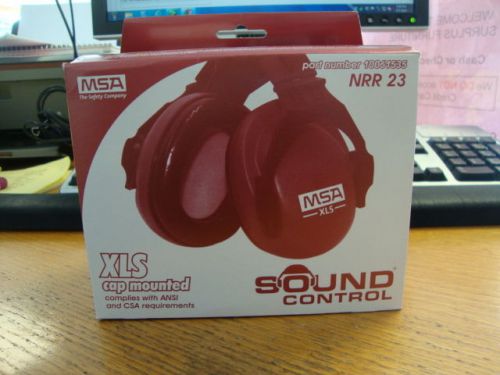 Msa sound control; xls cap mounted; cap earmuffs for sale