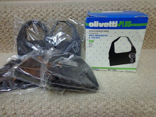 Box of 5 NEW Olivetti Black Nylon Ribbon, #96592,Apple Imagewriter, C. Itoh 8510