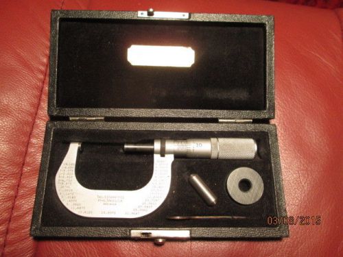 MACHINIST LATHE MILL Starrett T2 1&#034; - 2&#034;  Outside Micrometer with Carbide Tips