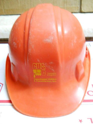 Vintage-copenhagen-hardhat-helmet-norton #410-class a/b/c-made usa-rare-orange ! for sale