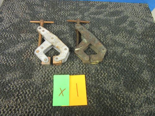 2 KANT TWIST 3&#034; CLAMP 410 WELDING METALWORKING T HANDLE MACHINIST TOOL AUTO USED