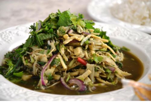 Thai Food Delicious Bamboo Shoot Salad Set 17