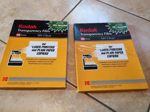 NEW Kodak Transparency Film 101 CLEAR Approx 150 Sheets LASER Printers B13