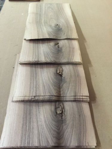 Wood veneer walnut 14x21 46 pieces total raw veneer &#034;exotic&#034; wal3 2-4-15 for sale