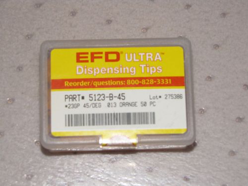Efs 5123-b-45 #23gp gauge 45 deg orange ss tips 50/box for sale