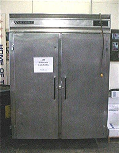 VICTORY COMMERCIAL REFRIGERATOR-GOOD CASE -COMPRESSIOR NOT WORKING-AS IS !!