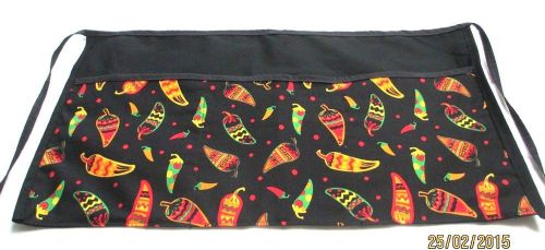 Waiter/waitress Server Waist Apron, Mexican Chili Peppers