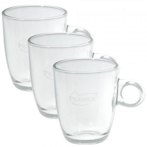 Pickwick Tea Glass Cup, Big, 250 ml, Pack of 3