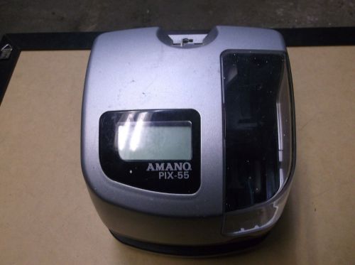 Amano Pix-55 time clock, no cord, as-is