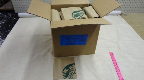 Starbucks kraft pastry cookie bag 6.5&#034; x 7.75&#034; new lot 25 pounds for sale