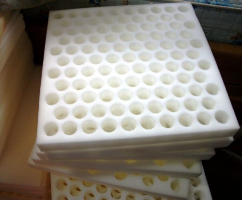 5  QUAIL EGG Shipping Supplies Foam Crate Cushion Hatching Eggs 105 Holes Each