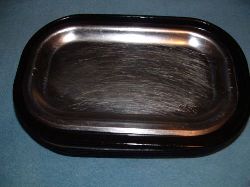 Vintage lot of 6 steak thermo plate 12&#034;1/2 x 8 by service ideas, usa for sale