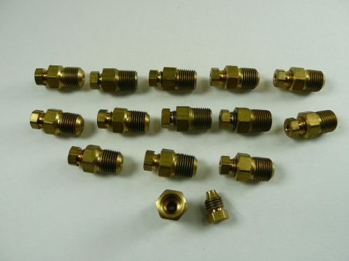 14) High-Pressure Quick-Assembly Brass Compression Straight Tube Fittings