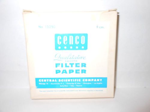 NEW Cenco Qualitative Smooth Filter Paper 9 cm. (pack of 100 in circular shape)