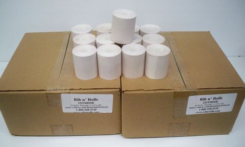 Qty 113 pos thermal paper rolls 2 1/4&#034; x 85&#039; (50 rolls x 2 +13)  225to85 sr for sale