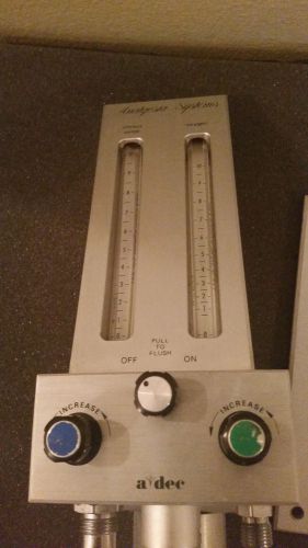 Adec analgesia systems dental nitrous regulator flowmeter w/ mounting bracket for sale