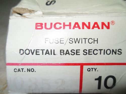 (H3) 1 LOT OF 8 USED BUCHANAN 0352 FUSE TERMINAL BLOCKS