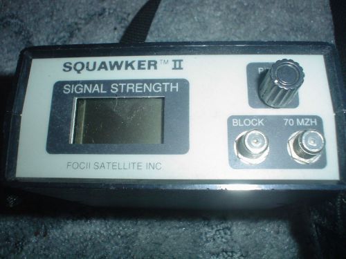 FOC II   Squawker II satellite signal strength meter