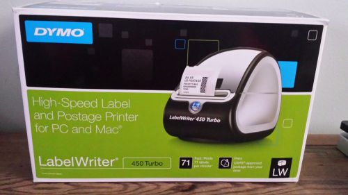 Dymo labelwriter 450 turbo thermal label printer 1752265 free shipping for sale