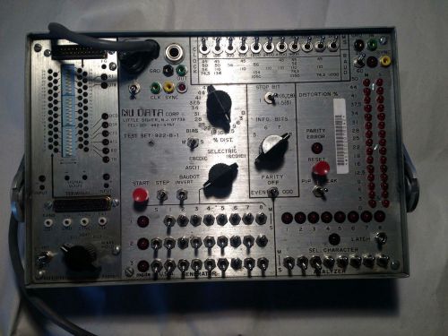Vintage  NU Data Corp. Test Set 922 With Switches, Lights Knobs And Connectors-
							
							show original title