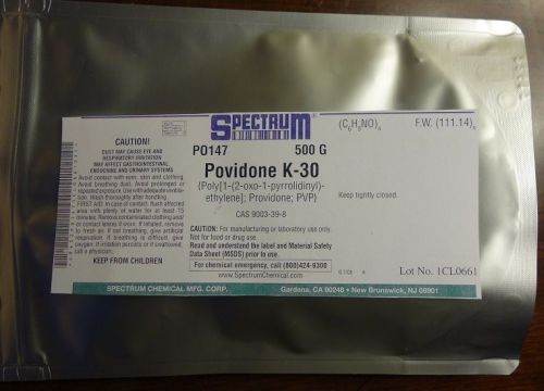 PVP K30 POLYVINYLPYRROLIDONE 25g Purity 99% Free shipping