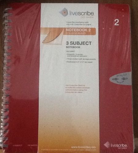 livescribe 3 subject notebook