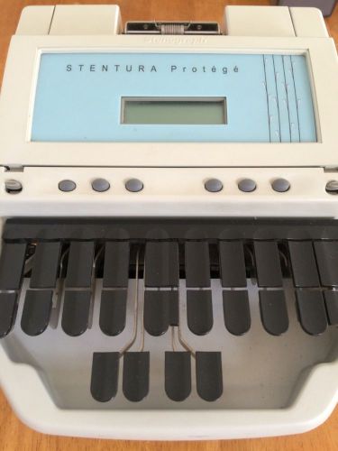 Stenograph Stentura Protege w/ stenograph charger, stand, realtime cable+++