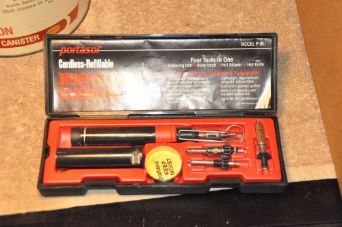 Weller portasol p-1k cordless refillable butane gas powered soldering tool kit for sale