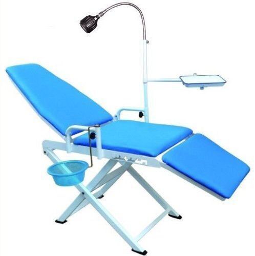Portable Dental Chair Cold Light Cuspidor Tray Dentistry Equipment Mobile Unit
