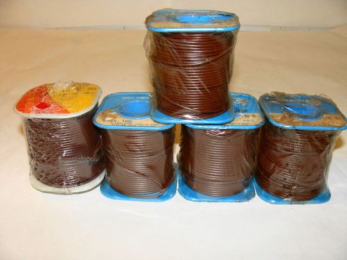 Lot of 5 Belden 8524-100 22 AWG 7 x 30 Hook-Up Wire
