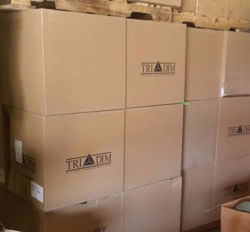 Tri-Dim Air Filters 24&#034; x 24&#034; x 2&#034; MERV 8 Filters - Case of 12 Filters Tri Pleat